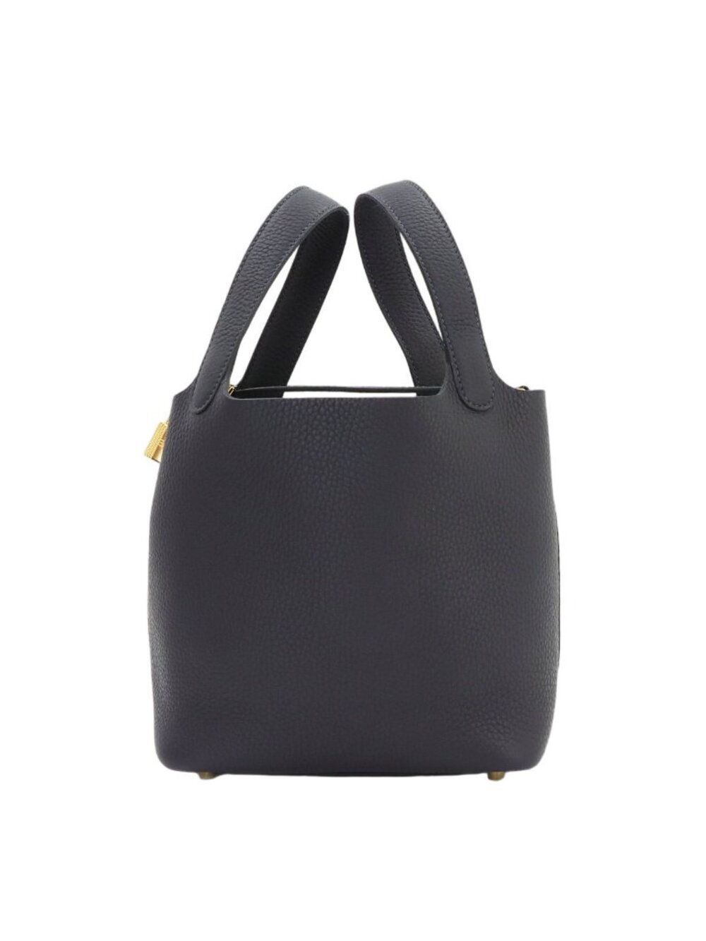 Hermes Picotin Lock PM Hand Bag Taurillon Clemence Cavern Gold